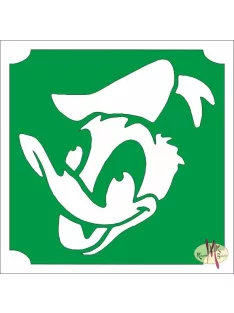 5x5 cm-es Csillámtetoválás sablon -Donald kacsa 173