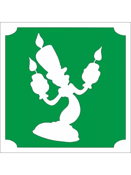 5x5 cm-es Csillámtetoválás sablon - A szépség és a szörnyeteg 174