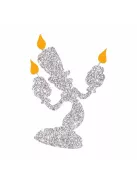 5x5 cm-es Csillámtetoválás sablon - A szépség és a szörnyeteg 174