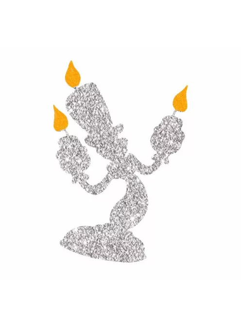 5x5 cm-es Csillámtetoválás sablon - A szépség és a szörnyeteg 174