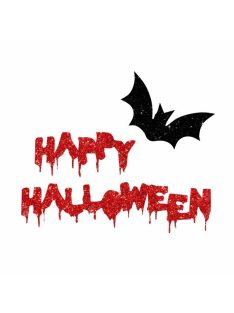 5x5 cm-es Csillám tetoválás sablon - Happy Halloween 183
