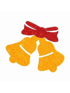   5x5 cm-es Csillám tetoválás sablon - Karácsonyi harang 188