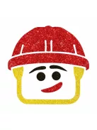 5x5 cm-es Csillámtetoválás sablon - Lego munkás 200