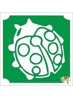 5x5 cm-es Csillámtetoválás sablon - Katica bogár 201