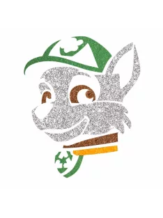   5x5 cm-es Csillámtetoválás sablon - Mancs őrjárat, Rocky 204