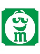 5x5 cm-es Csillámtetoválás sablon - m&m's 209