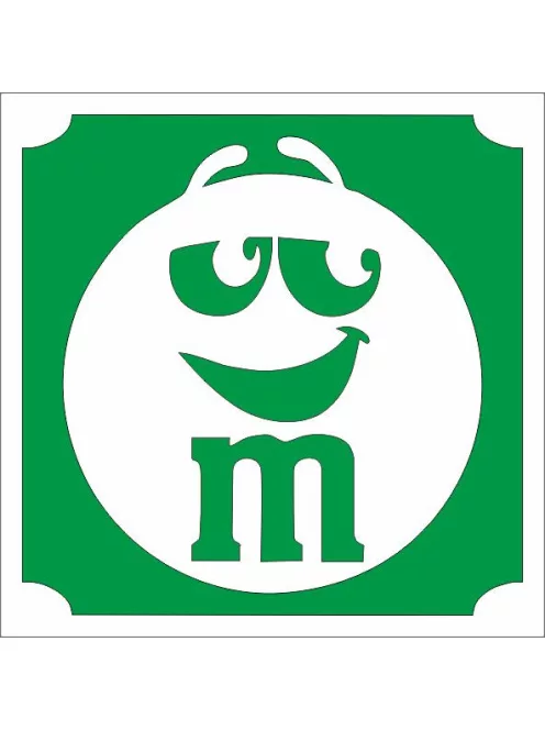 5x5 cm-es Csillámtetoválás sablon - m&m's 209