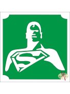 5x5 cm-es Csillámtetoválás sablon - Superman 211