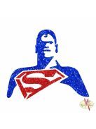 5x5 cm-es Csillámtetoválás sablon - Superman 211