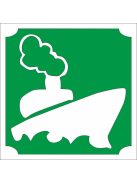 KiviArt 5x5 cm-es csillámtetoválás sablon -  Hajó minta.