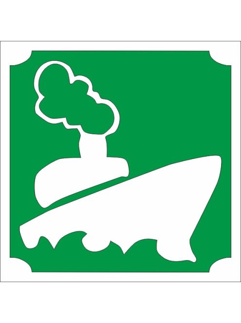 KiviArt 5x5 cm-es csillámtetoválás sablon -  Hajó minta.