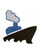 KiviArt 5x5 cm-es csillámtetoválás sablon -  Hajó minta.