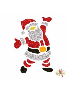 5x5 cm-es Csillám tetoválás sablon - Mikulás 223