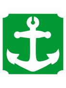 KiviArt 5x5 cm-es Csillámtetoválás sablon -  Horgony minta.