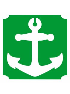 KiviArt 5x5 cm-es Csillámtetoválás sablon -  Horgony minta.