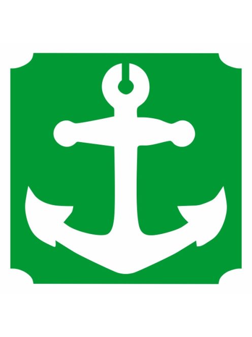 KiviArt 5x5 cm-es Csillámtetoválás sablon -  Horgony minta.