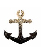 KiviArt 5x5 cm-es Csillámtetoválás sablon -  Horgony minta.