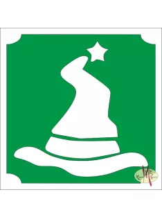   5x5 cm-es Csillámtetoválás sablon -Harry Potter süveg 233