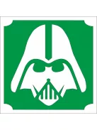5x5 cm-es Csillámtetoválás sablon - Darth Vader 236