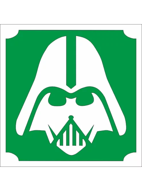 5x5 cm-es Csillámtetoválás sablon - Darth Vader 236