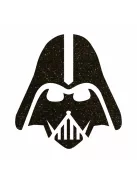 5x5 cm-es Csillámtetoválás sablon - Darth Vader 236