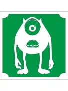 5x5 cm-es Csillámtetoválás sablon -  Szörny Rt. 237