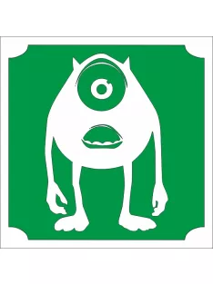 5x5 cm-es Csillámtetoválás sablon -  Szörny Rt. 237