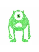 5x5 cm-es Csillámtetoválás sablon -  Szörny Rt. 237