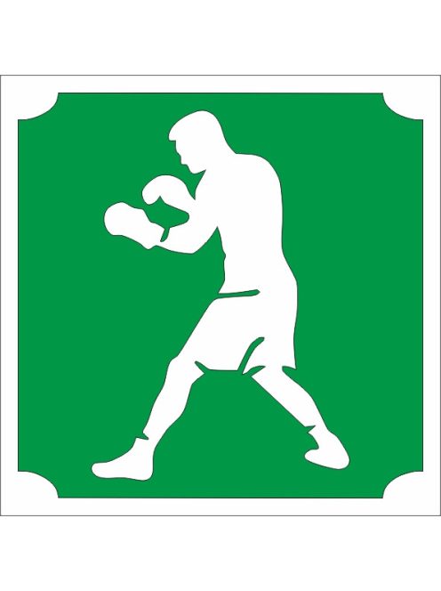 KiviArt 5x5 cm-es Csillámtetoválás sablon -  Boxoló minta.