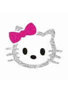 5x5 cm-es csillámtetoválás sablon - Hello Kitty 245