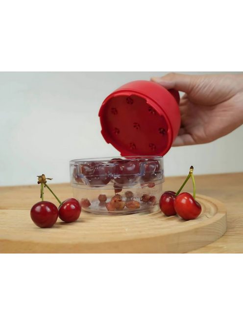 8 szemes cseresznye és meggy magozó készülék átlátszó magtartállyal