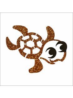 5x5 cm-es Csillámtetoválás sablon - Teknős 247
