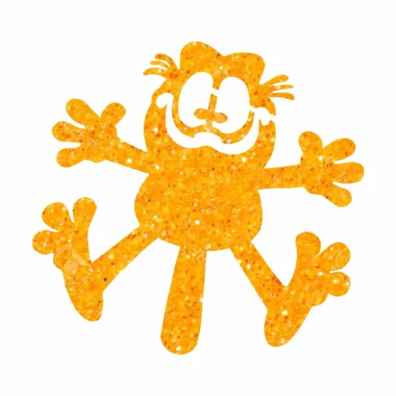5x5 cm-es Csillámtetoválás sablon - Garfield 248