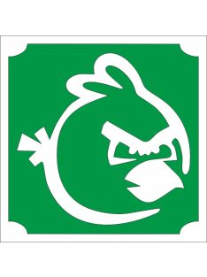 5x5 cm-es Csillám tetoválás sablon - Angry birds 262