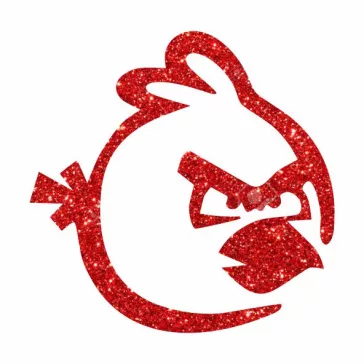5x5 cm-es Csillám tetoválás sablon - Angry birds 262