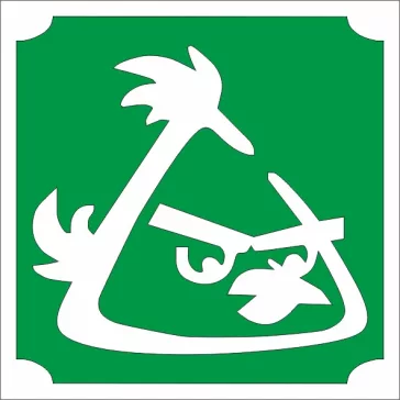 5x5 cm-es Csillám tetoválás sablon - Angry Birds 263