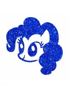 5x5 cm-es Csillámtetoválás sablon - Én kicsi Pónim 264