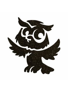 5x5 cm-es Csillámtetoválás sablon sablon - Bagoly 265