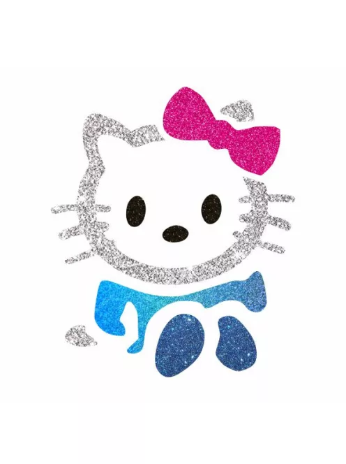 5x5 cm-es Csillám tetoválás sablon - Hello Kitty 267