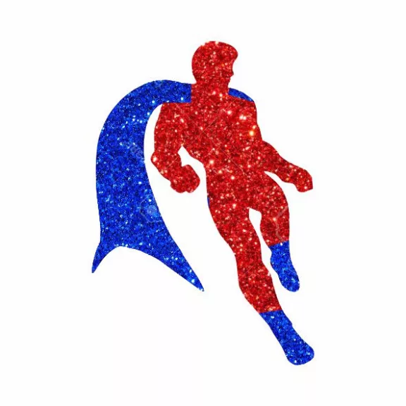 Super man csillamtetko sablon
