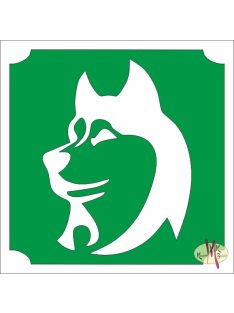5x5 cm-es Csillámtetoválás sablon - Husky 273