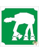 5x5 cm-es Csillámtetoválás sablon -Star Wars, Birodalmi lépegető 275