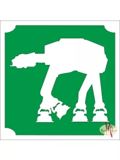   5x5 cm-es Csillámtetoválás sablon -Star Wars, Birodalmi lépegető 275