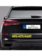 Aputól a kettesátlagért autós matrica több méretben