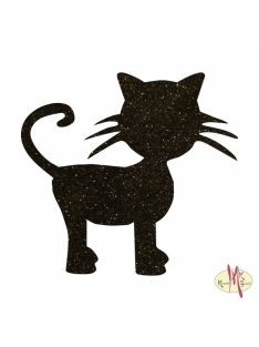 5x5 cm-es Csillámtetoválás sablon -Cica 279