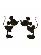 5x5 cm-es Csillámtetoválás sablon - Mickey és Minnie mouse 283