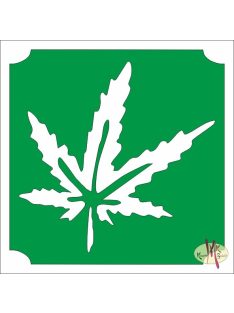 5x5 cm-es Csillám tetoválás sablon - Kender 284