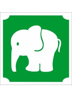 Bébi kis elefánt csillámtetoválás sablon – öntapadós háromrétegű festősablon a gyártótól.