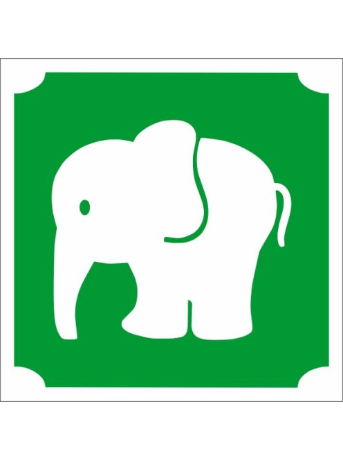 Bébi kis elefánt csillámtetoválás sablon – öntapadós háromrétegű festősablon a gyártótól.