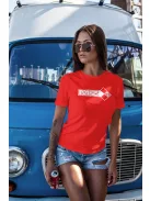 Kereknyakú póló, MZ logó, IFA motoros minta, nosztalgia motoros póló, veterán motor